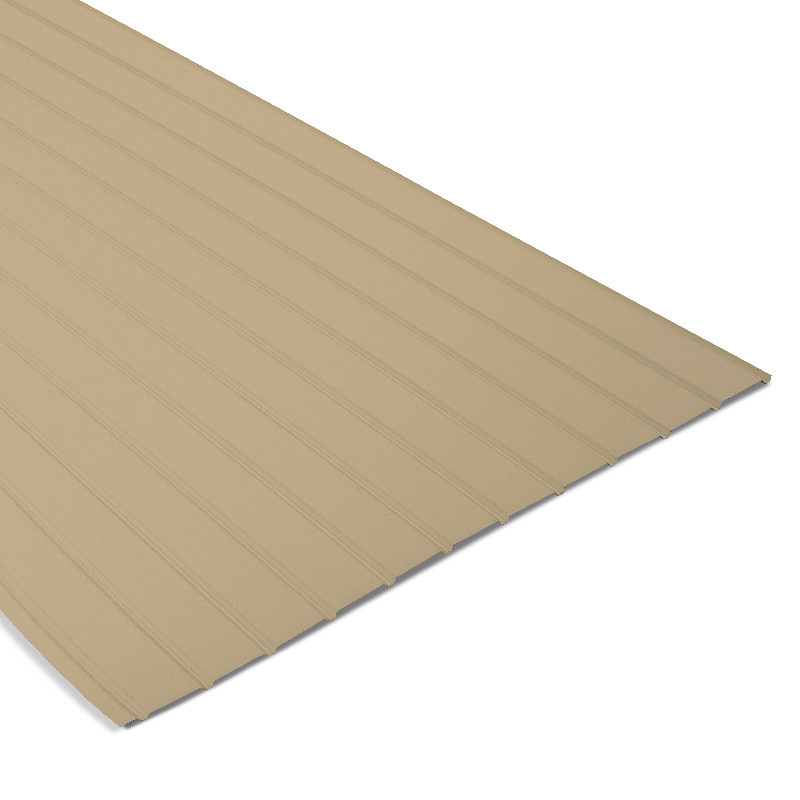 Tôle nervurée acier laqué beige multiusage 2100x1100mm GALY®