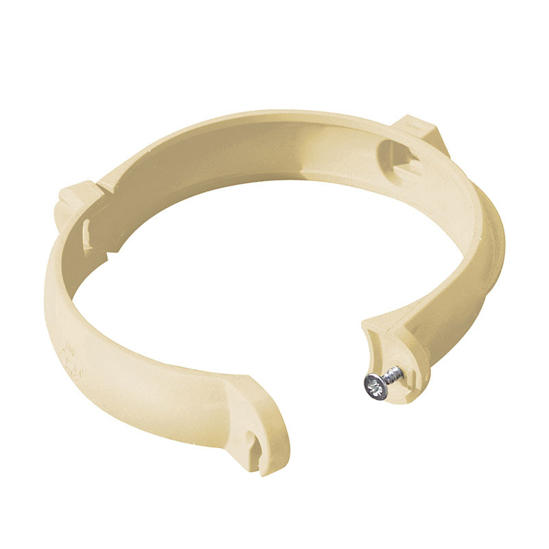 Collier à bride pour gouttière PVC 25 sable