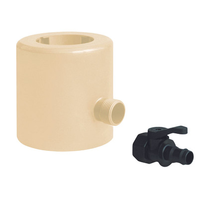 Collecteur d'eaux pluviales pour tube de descente PVC Ø80 sable