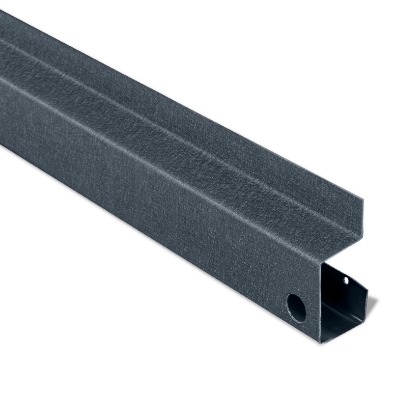 Plinthe de finition Gris 7016 mat texturé pour clin BAHYA®